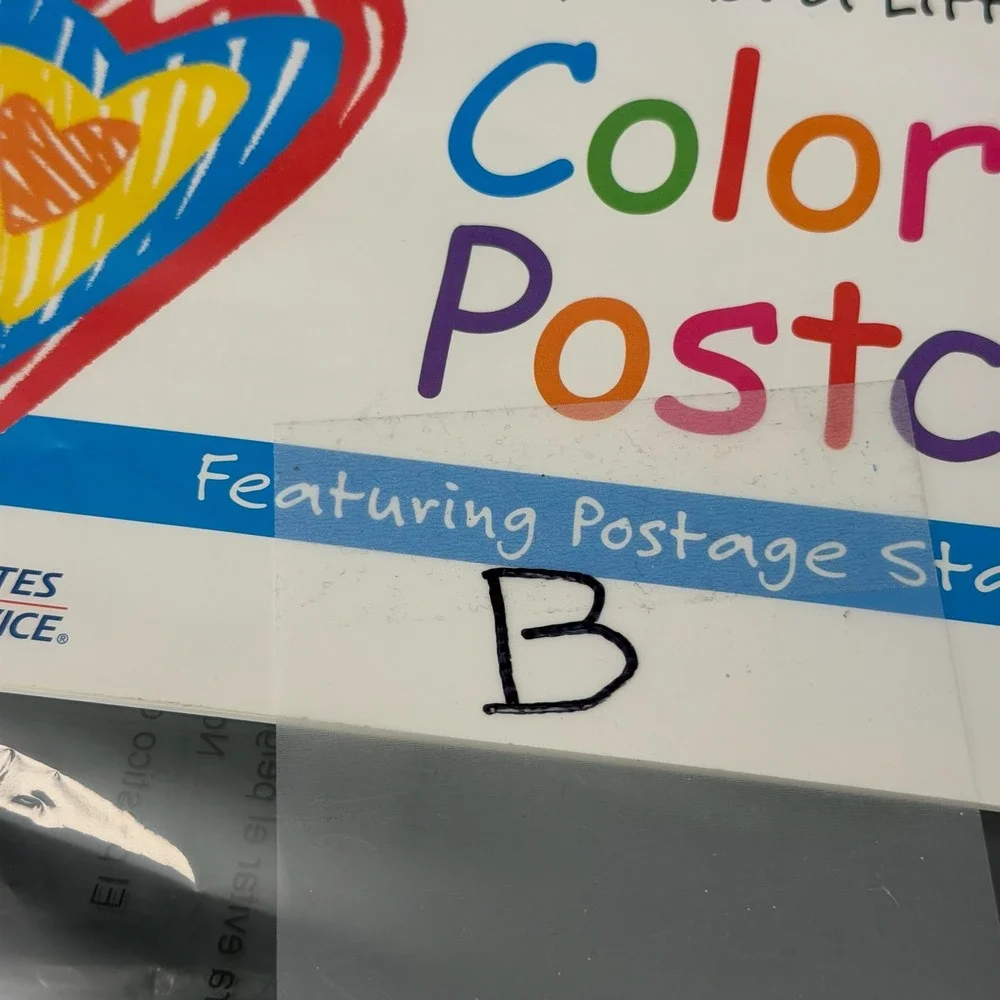 Spread‎ a Little Love Coloring Postcards Featuring Postage Stamp Art USPS